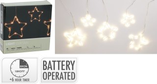 KURTYNA LED GWIAZDY METALOWA