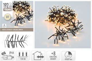 LAMPKI CLUSTER 192 LED CIEPŁA BIAŁA