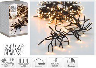 LAMPKI CLUSTER 768 LED CIEPŁA BIAŁA