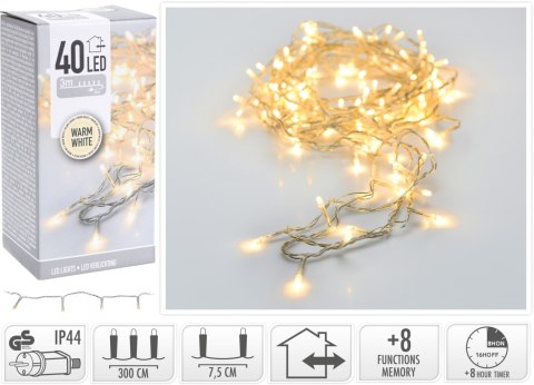 LAMPKI LED 40 LED ZEWNĘTRZNE