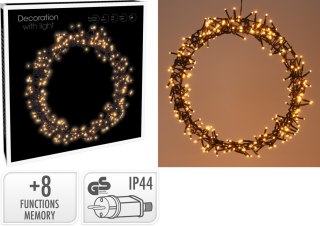 OKRĄG 38 CM 300 LED EKSTRA CIEPŁA BIAŁA