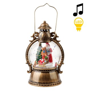 SANTA LILA Dekoracja świąteczna LED 12x12x21cm