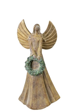 SANTA LILA Figura Anioł LED 16,5x11x31,5cm
