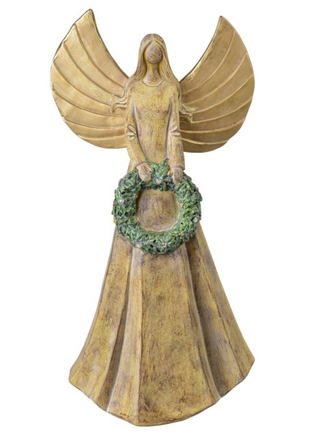 SANTA LILA Figura Anioł LED 20x13x40cm