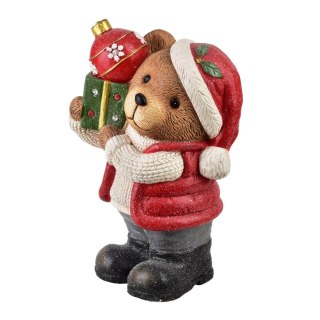 SANTA LILA Figura Miś LED 23,5x19x40cm