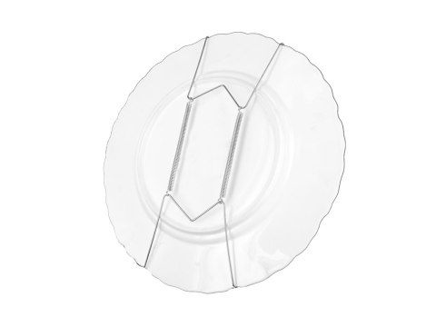 Zawiesie sprężynkowe srebrne - uchwyt pod talerze 15cm