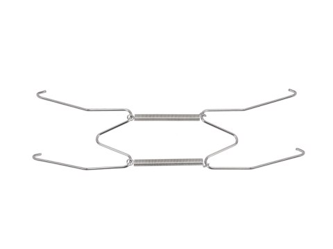 Zawiesie sprężynkowe srebrne - uchwyt pod talerze 20cm