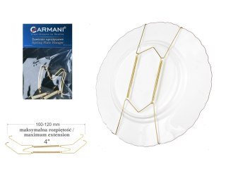 Zawiesie sprężynkowe złote - uchwyt pod talerze 10cm