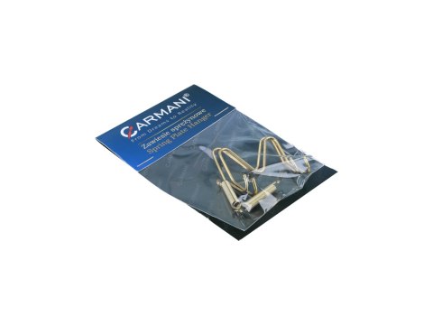 Zawiesie sprężynkowe złote - uchwyt pod talerze 10cm