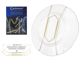 Zawiesie sprężynkowe złote - uchwyt pod talerze 20cm