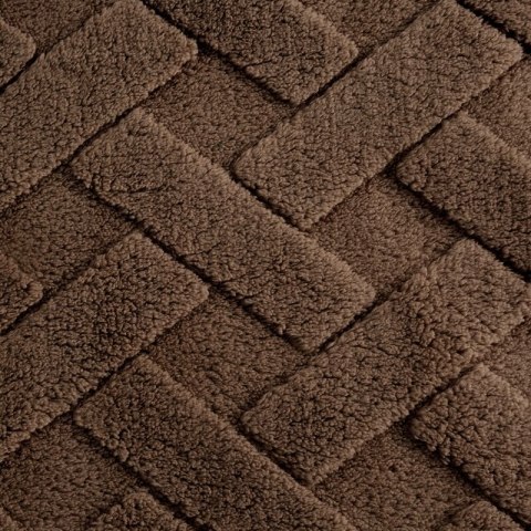 KOC D91 CARO 150 X 200 CM CIEMNOBRĄZOWY