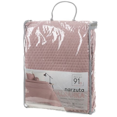 NARZUTA D91 FALBANKA 240 X 220 CM PUDROWY