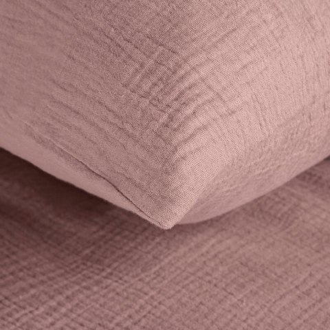 KOMPLET POŚCIELI MUSLIN 160 X 200 CM JASNORÓŻOWY