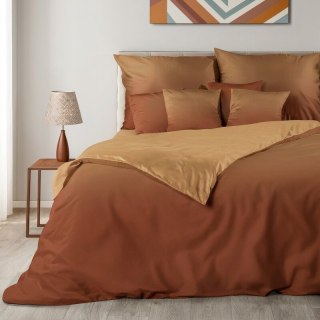 KOMPLET POŚCIELI SATYNOWEJ NADIA 220 X 200 CM RUDY