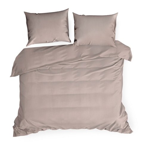 KOMPLET POŚCIELI MUSLIN 160 X 200 CM PUDROWY