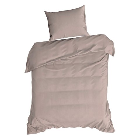 KOMPLET POŚCIELI MUSLIN 220 X 200 CM PUDROWY