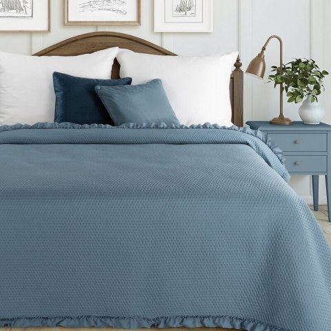 NARZUTA D91 FALBANKA 170 X 210 CM GRANATOWY