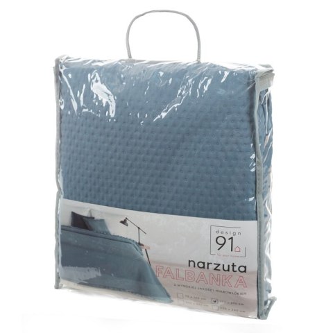 NARZUTA D91 FALBANKA 170 X 210 CM GRANATOWY