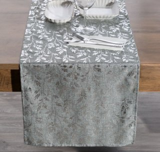 OBRUS SIMONA 40 X 140 CM SREBRNY