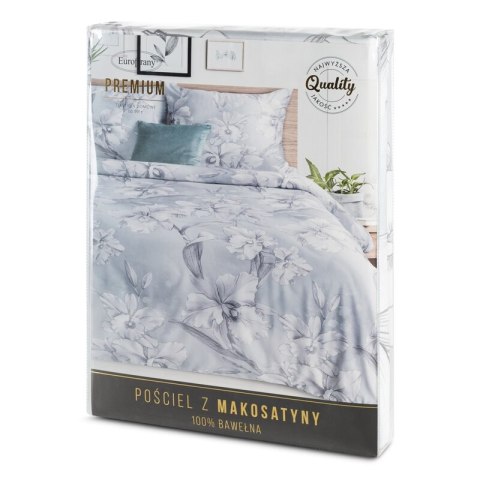 KOMPLET POŚCIELI SATYNOWEJ PREMIUM30 160 X 200 CM JASNOSZARY