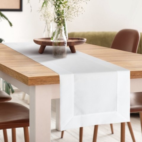 OBRUS LUCY 40 X 140 CM BIAŁY