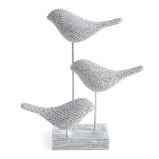 FIGURKA DEKORACYJNA ELDO 18 X 7 X 20 CM SREBRNY