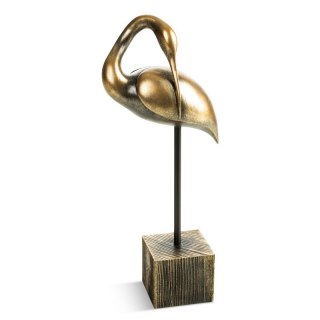 FIGURKA DEKORACYJNA ELIAN (02) 15 X 10 X 34 CM ZŁOTY