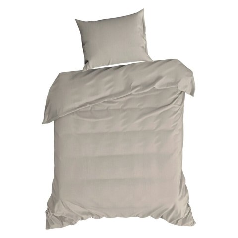 KOMPLET POŚCIELI MUSLIN 140 X 200 CM CIEMNOBEŻOWY