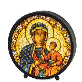 Lampion Witrażowy Led
