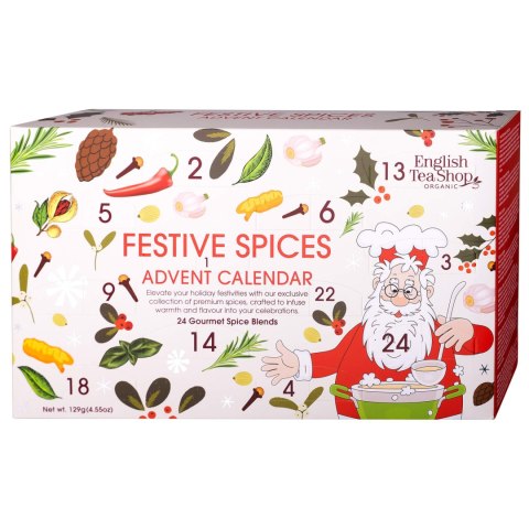 Kalendarz adwentowy SPICE WHITE - 25 saszetek przypraw