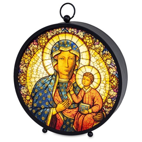 Lampion Witrażowy Led