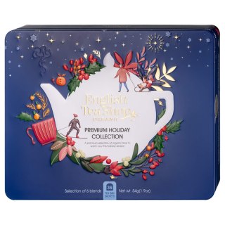 Metalowa puszka premium holiday collection blue -36 saszetki