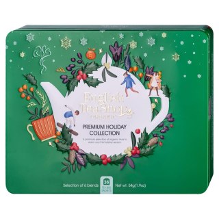 Metalowa puszka premium holiday collection green - 36 saszetek
