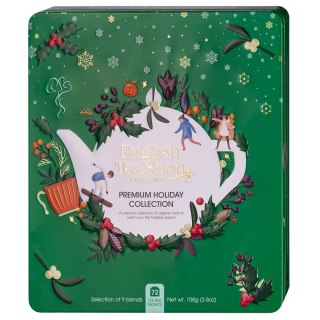 Metalowa puszka premium holiday collection green - 72 saszetek