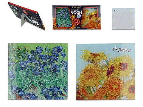 Kpl. 2 podkładek szklanych - V. van Gogh (CARMANI) Kpl. 2 podkładek szklanych - V. van Gogh (CARMANI)