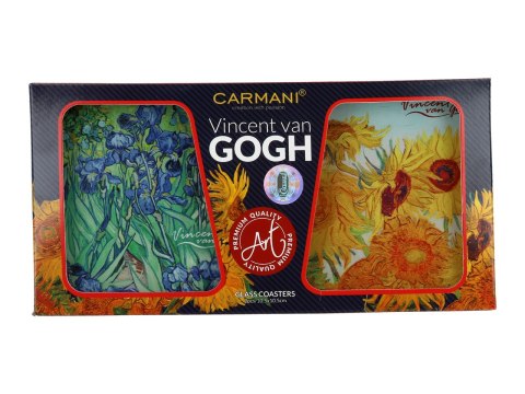 Kpl. 2 podkładek szklanych - V. van Gogh (CARMANI) Kpl. 2 podkładek szklanych - V. van Gogh (CARMANI)