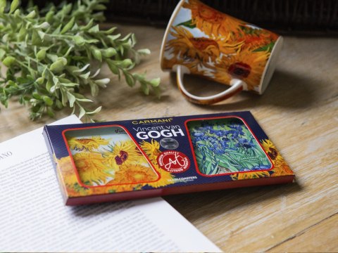 Kpl. 2 podkładek szklanych - V. van Gogh (CARMANI) Kpl. 2 podkładek szklanych - V. van Gogh (CARMANI)
