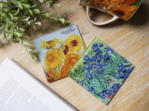 Kpl. 2 podkładek szklanych - V. van Gogh (CARMANI) Kpl. 2 podkładek szklanych - V. van Gogh (CARMANI)