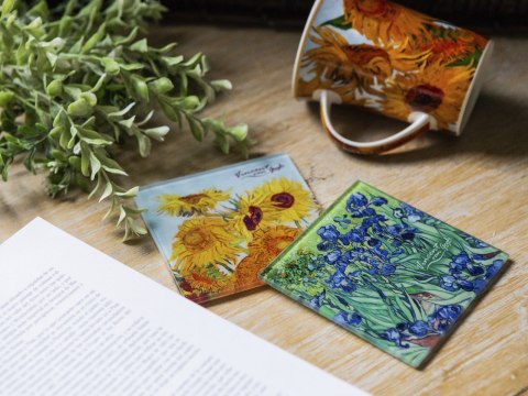 Kpl. 2 podkładek szklanych - V. van Gogh (CARMANI) Kpl. 2 podkładek szklanych - V. van Gogh (CARMANI)