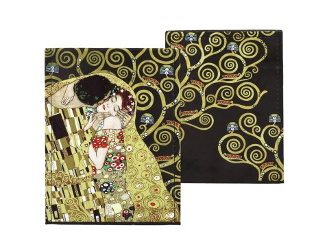 Lusterko w etui - G. Klimt, Pocałunek i Drzewo życia (CARMANI)