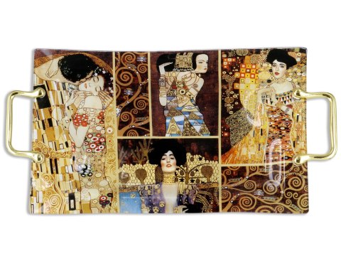 Taca dekoracyjna - G. Klimt, kolaż (CARMANI)