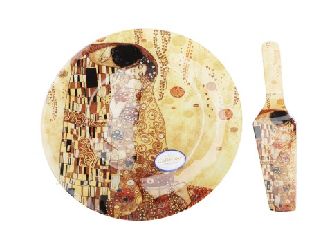 Talerz deserowy z łopatką - G. Klimt, Pocałunek śr.30cm