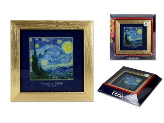 Obrazek - V. van Gogh, Gwiaździsta noc, złota ramka (CARMANI)