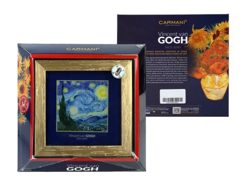 Obrazek - V. van Gogh, Gwiaździsta noc, złota ramka (CARMANI)