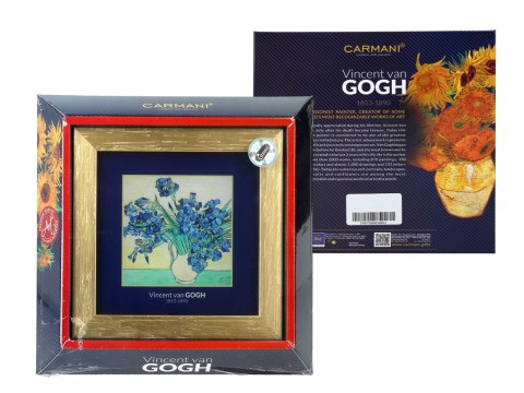 Obrazek - V. van Gogh, Irysy, złota ramka (CARMANI)