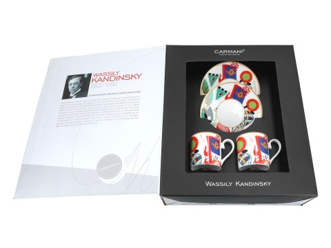 Kpl. 2 filiżanek espresso - Wassily Kandinsky, Muses (CARMANI)