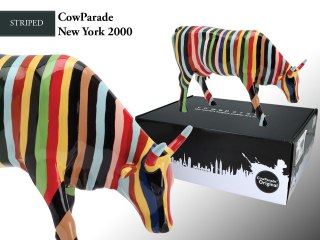 CowParade New York 2000, Striped, autor: Cary Smith.