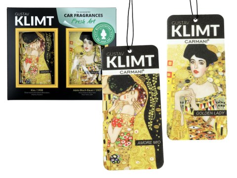 Kpl. 2 zapachów samochodowych - G. Klimt, Amore mio i Golden Lady (CARMANI) Kpl. 2 zapachów samochodowych - G. Klimt, Amore mio i Golden Lady (CARMANI)