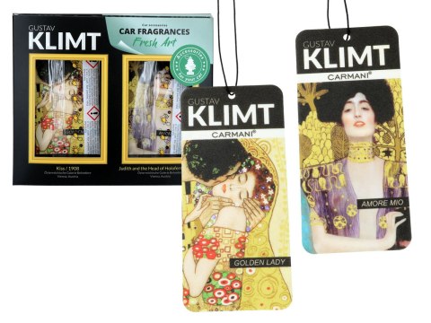 Kpl. 2 zapachów samochodowych - G. Klimt, Amore mio i Golden Lady (CARMANI) Kpl. 2 zapachów samochodowych - G. Klimt, Amore mio i Golden Lady (CARMANI)