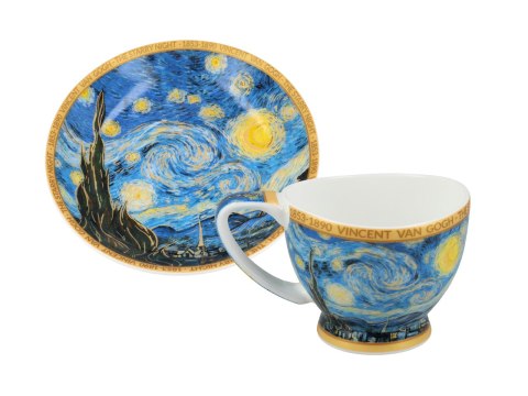 Filiżanka espresso Vanessa - V. van Gogh, Gwiaździsta Noc (CARMANI)